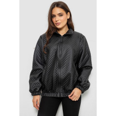 Бомбер женский с принтом, цвет черный, 257R72-1