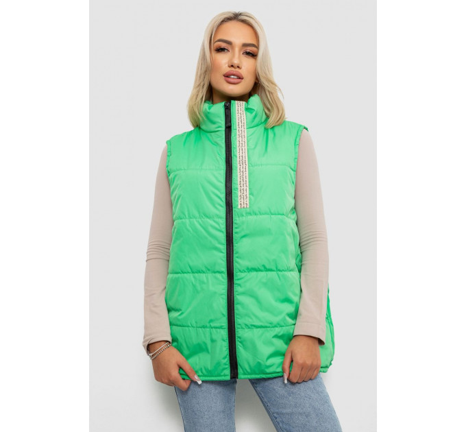 Жилет женский демисезонный, цвет салатовый, 257R95