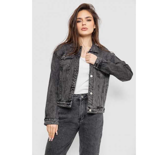 Куртка женская джинсовая 255RA22680, цвет Серый
