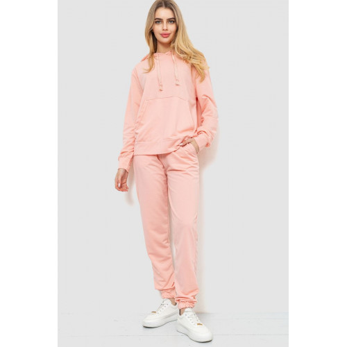 Спортивный костюм женский двухнитка, цвет светло-персиковый, 244R009