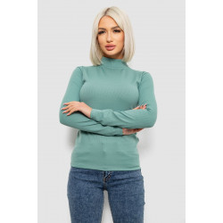 Гольф женский однотонный в рубчик, цвет оливковый, 214R332