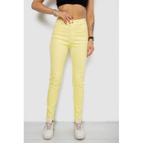 Джинсы женские Slim Fit, цвет желтый, 182R1489S19