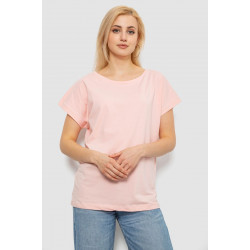 Футболка женская однотонная, цвет персиковый, 244R2300