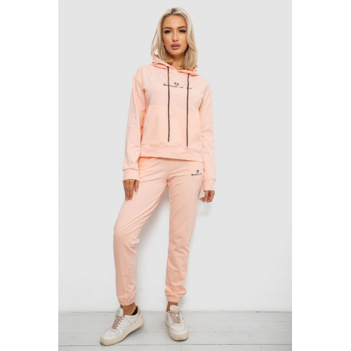 Спортивный костюм женский двухнитка, цвет персиковый, 214R1419-002
