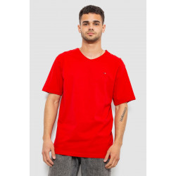 Футболка мужская однотонная, цвет красный, 244R6312