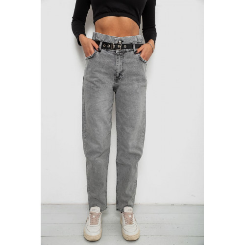 Джинсы женские Baggy Papei, цвет серый, 244R00158