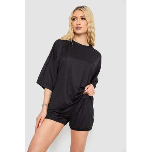 Костюм женский повседневный, цвет черный, 238R6628