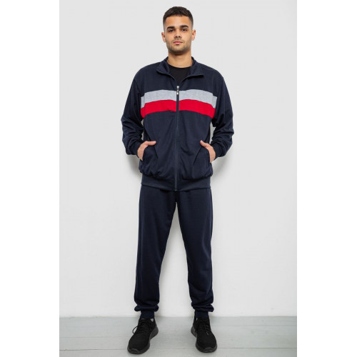 Спортивный костюм мужской двухнитка, цвет синий, 244R9167
