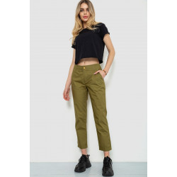 Брюки женские, цвет оливковый, 244R158