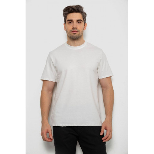 Футболка мужская однотонная, цвет молочный, 238R155