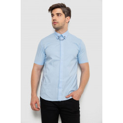 Рубашка мужская однотонная, цвет голубой, 214R6917
