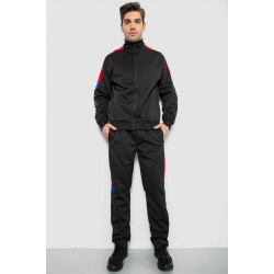 Спортивный костюм мужской двухнитка, цвет черный, 129R5215