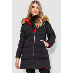 Куртка женская двусторонняя, цвет черно-красный, 129R818-555