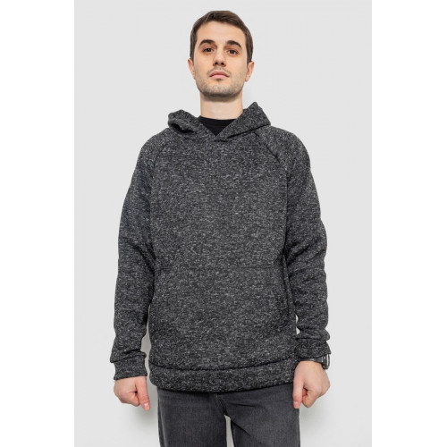 Худи мужской на флисе, цвет серый, 257R15