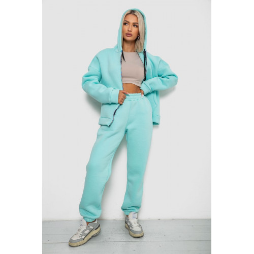Спортивный костюм женский на флисе, цвет мятный, 238R5715