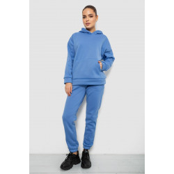 Спортивный костюм женский на флисе, цвет голубой, 257R85