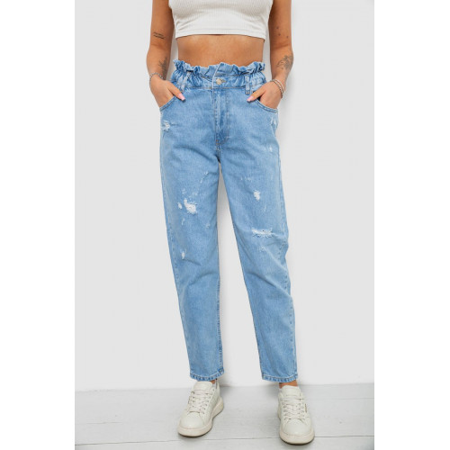 Джинсы женские Mom-fit, цвет голубой, 244R1601S20-LZ