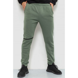 Спорт штаны мужские на флисе, цвет хаки, 238R56970