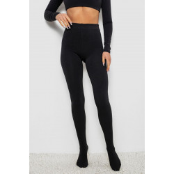 Колготы женские утепленные на флисе, цвет черный, 139RB868