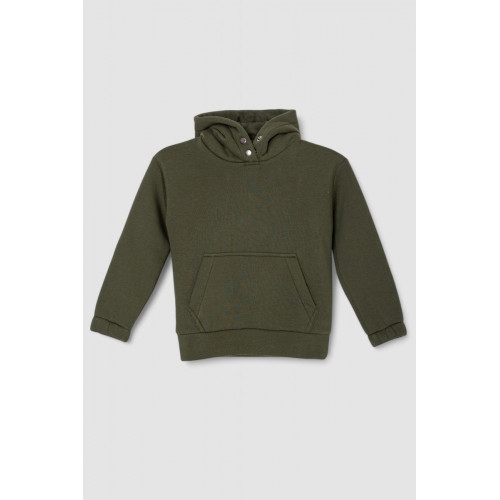 Спортивный костюм детский на флисе, цвет хаки, 102R1520