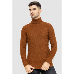 Свитер мужской, цвет коричневый, 161R1034