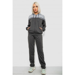 Спортивный костюм женский двухнитка, цвет серый, 244R9126
